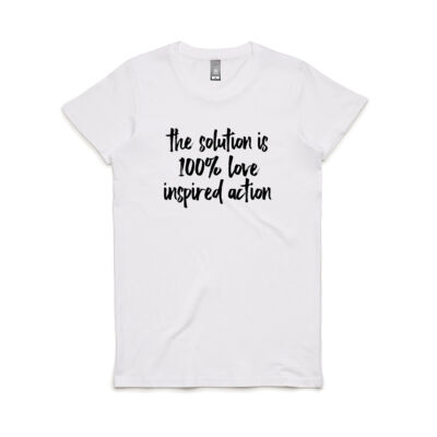 the solution is 100% love inspired action hand script - BNL Thumbnail