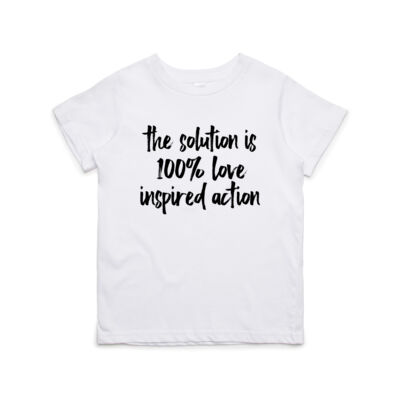 the solution is 100% love inspired action hand script - BNL Thumbnail