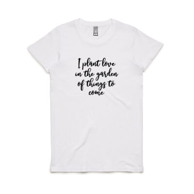 I plant love in the garden of things to come - handscript BNL Thumbnail