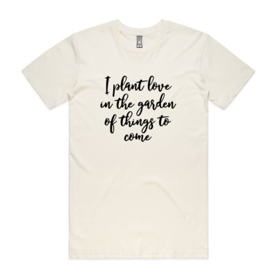 I plant love in the garden of things to come - handscript BNL Thumbnail